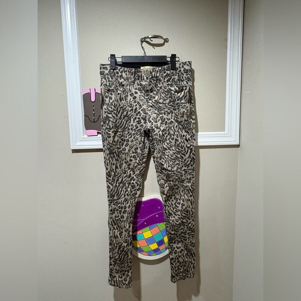 Democracy Cheetah print Pants‎ with Black and Gray Details